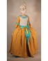 Marquise bleu et jaune